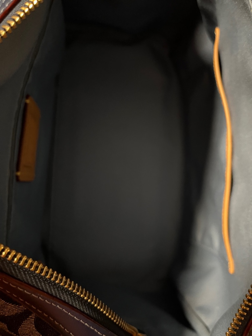 Coach Rowan Large Satchel Bag in Signature Denim Canvas - Picture 13 of 15